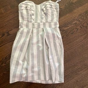 White and Gray Dress